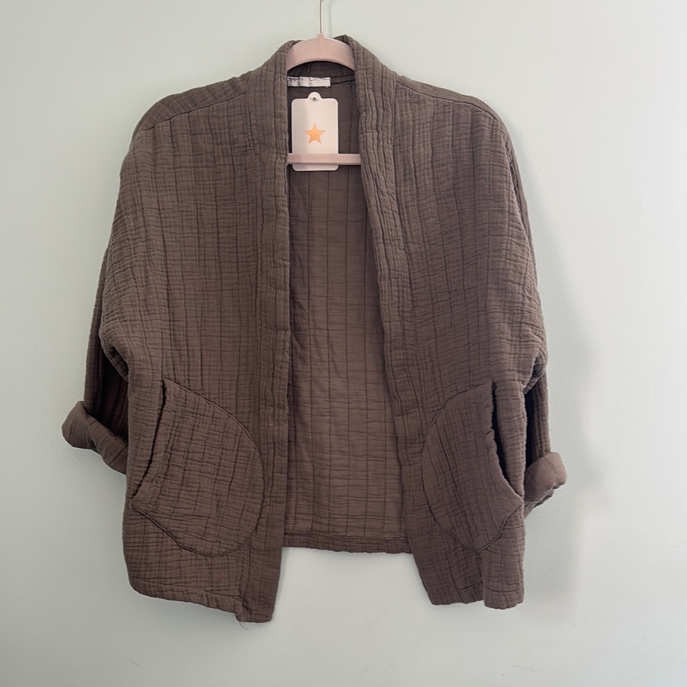 Brown Quilted Women's Jacket